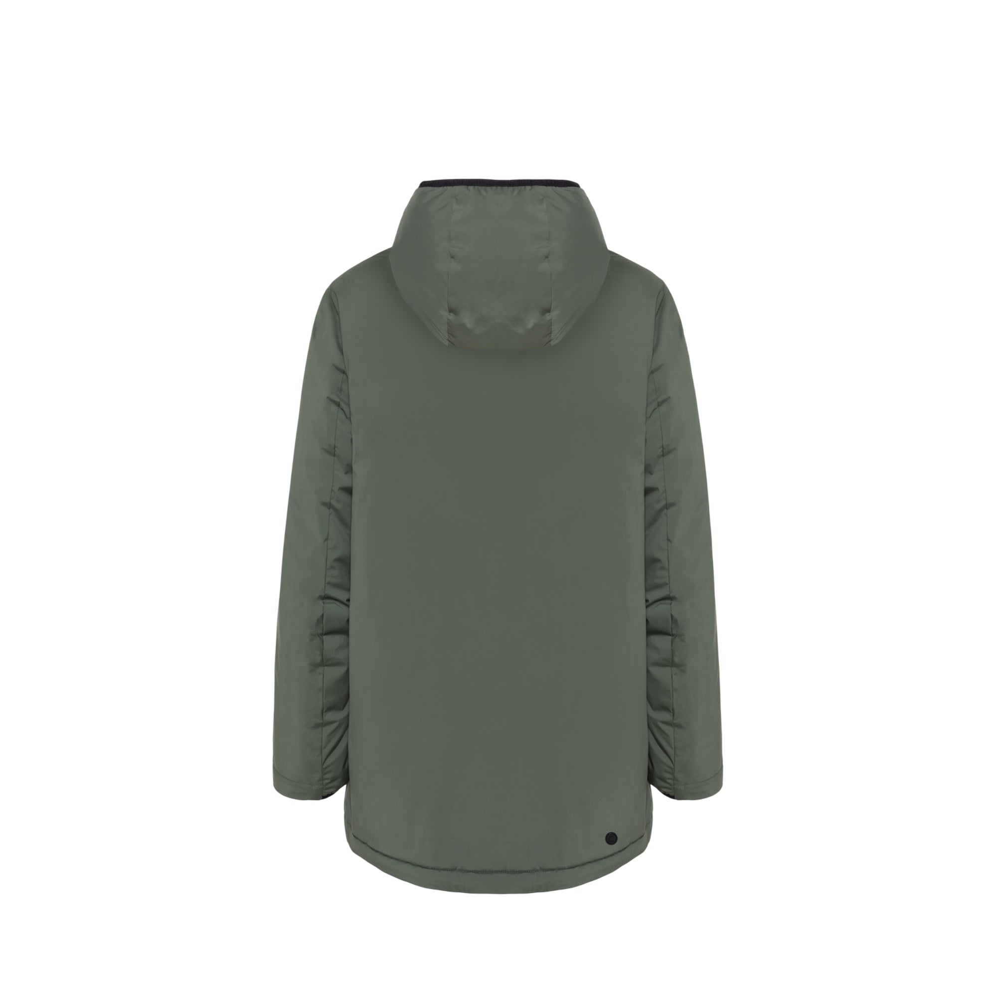 Giacca Uomo liscia, dall'effetto opaco Verde, con logo applicato