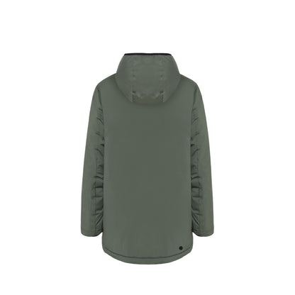 Giacca Uomo liscia, dall'effetto opaco Verde, con logo applicato