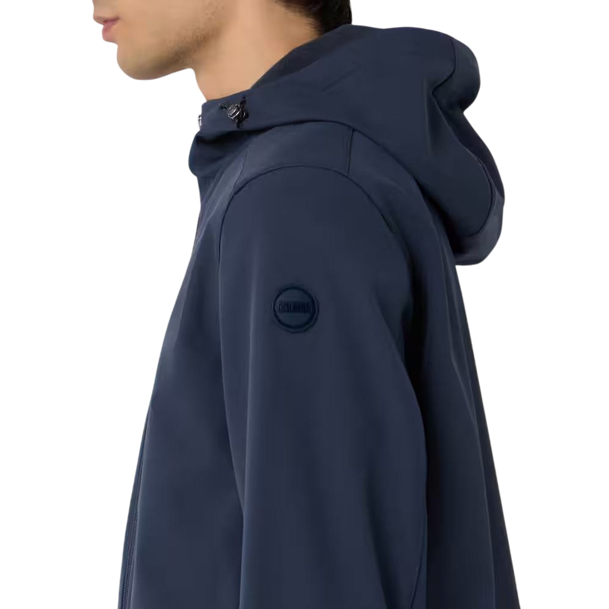 Giubbino Uomo Blu in nylon 3 strati dettaglio