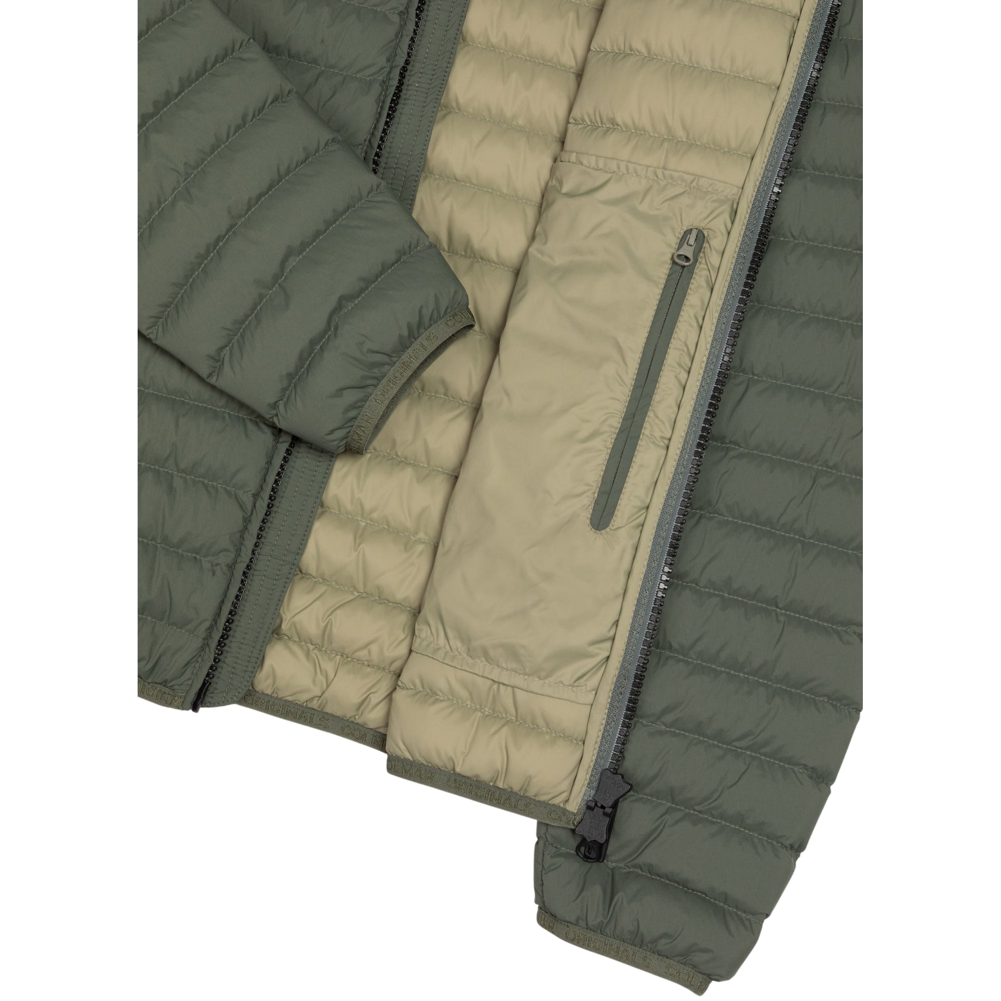 Piumino Uomo leggero, Verde, con cappuccio e design classico