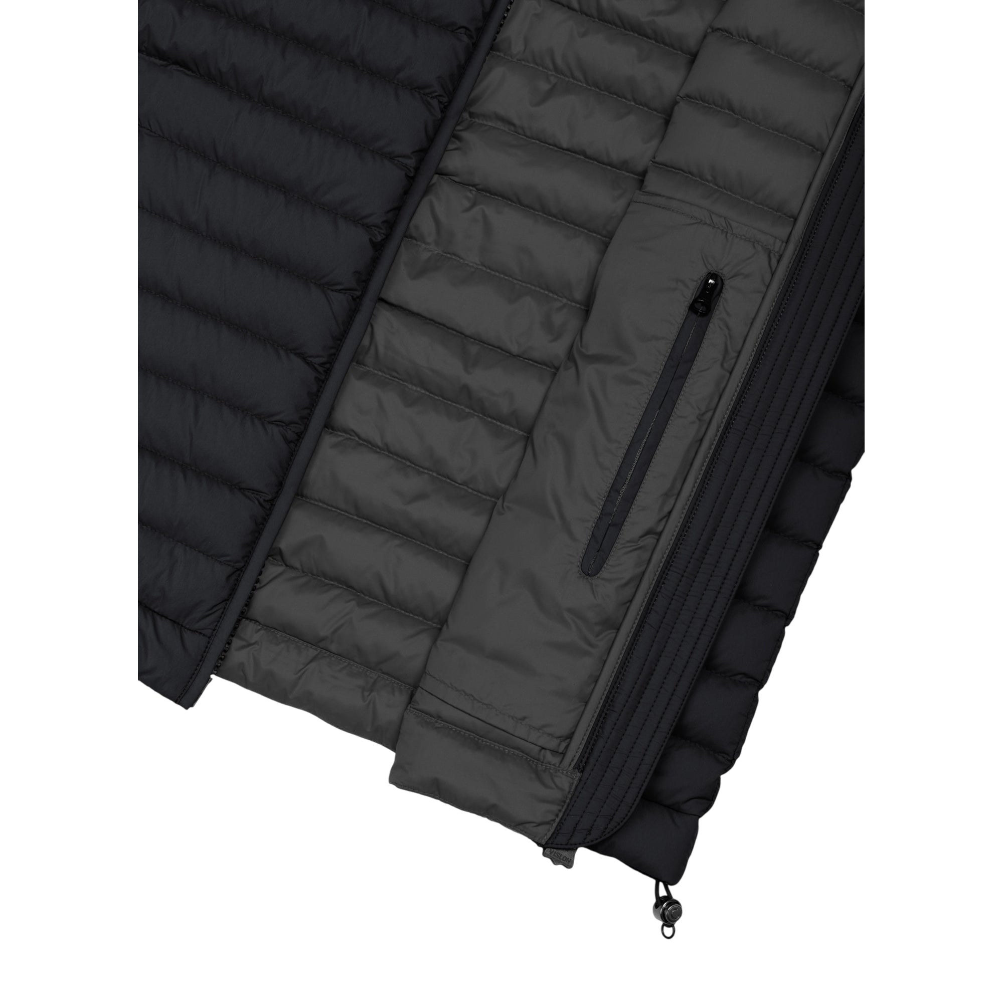 Gilet Uomo con impunture a righe orizzontali e logo iconico applicato sul petto