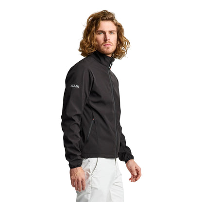Giacca Uomo Nera, Active Softshell, con full zip frontale