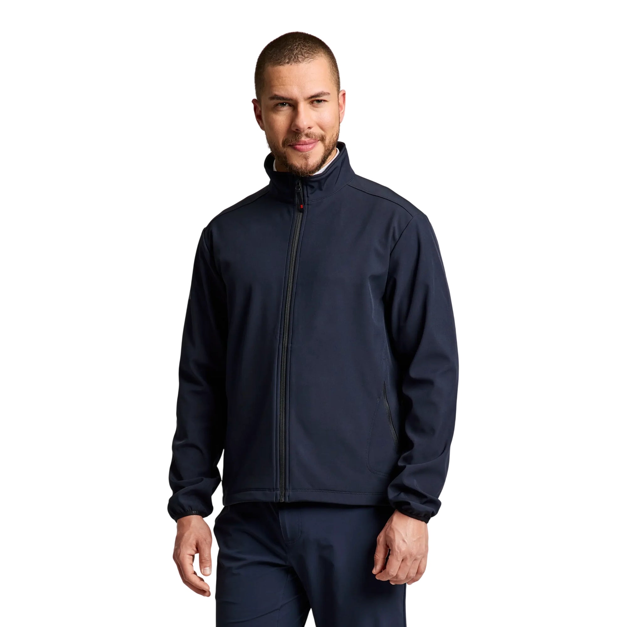 Giacca Uomo Blu, Active Softshell, con full zip frontale