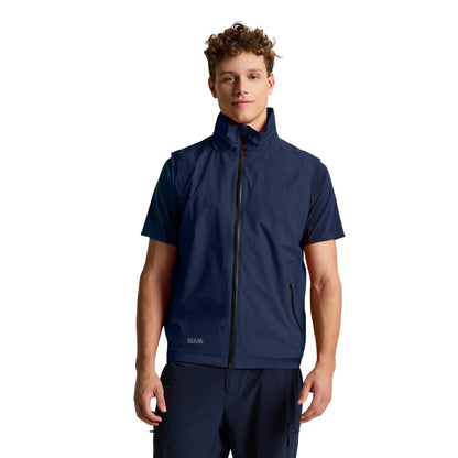 Gilet Uomo Crew Blu impermeabile