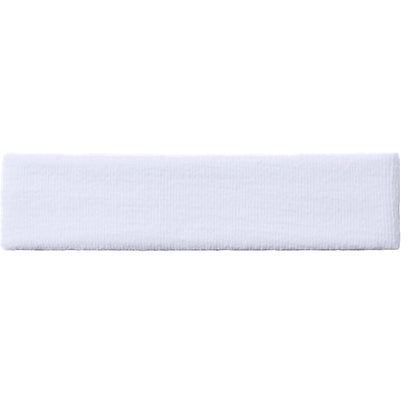 Fascia tergisudore Unisex bianca con logo nero