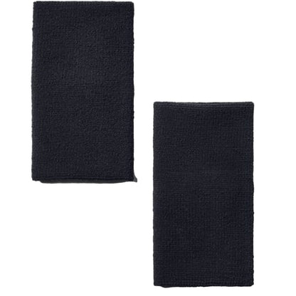 Polsini sportivi Unisex neri con logo bianco
