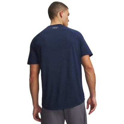 T-shirt sportiva Uomo UA Tech 2.0 Blu modello retro