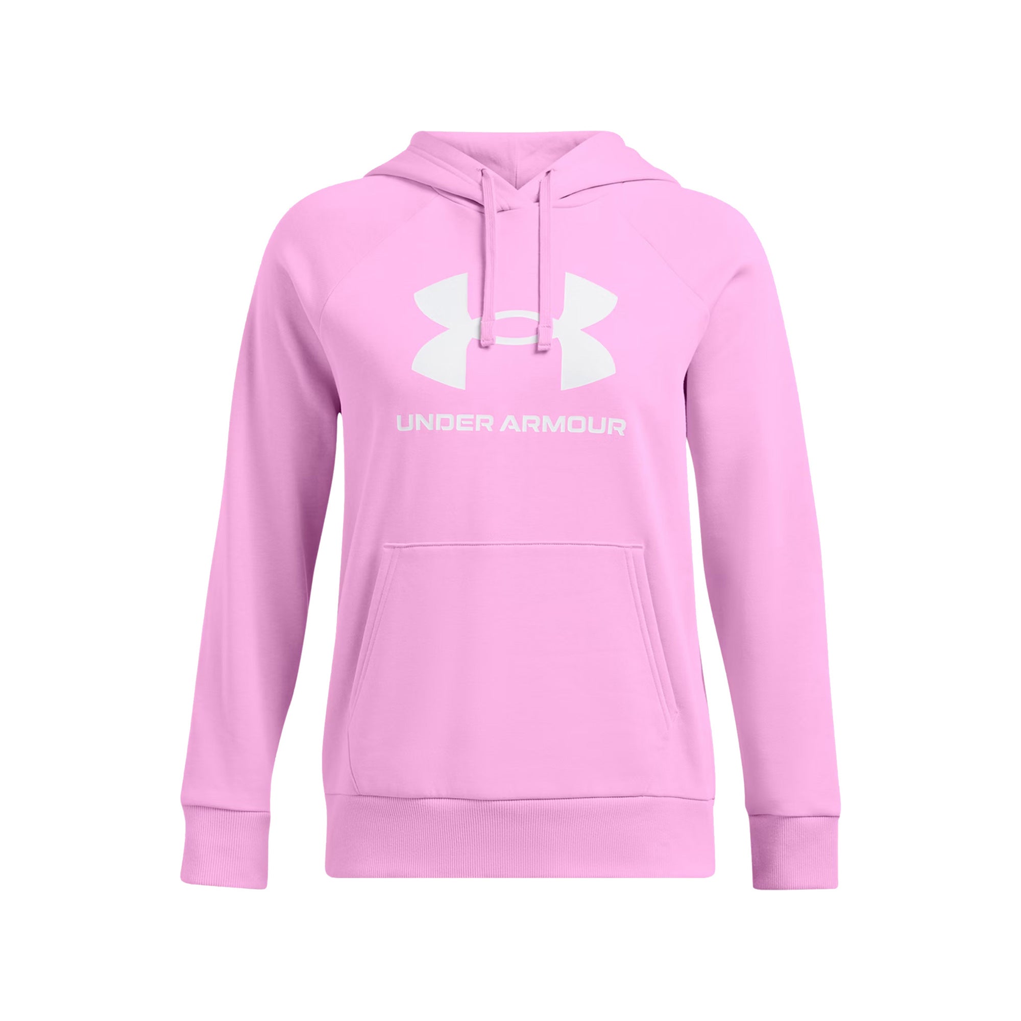 Under Armour Felpa Pile Rosa con Logo Grande Noi Sport