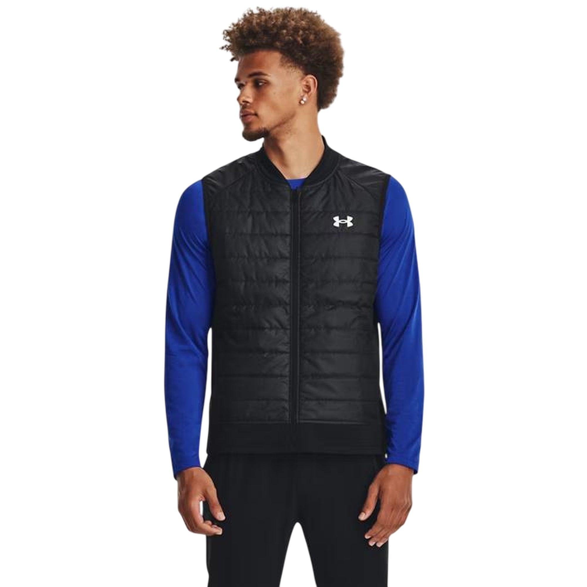 Gilet Uomo Launch Insulated Nero modello frontale