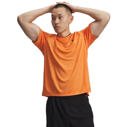 T-shirt sportiva Uomo UA Tech™ Textured Arancione modello frontale