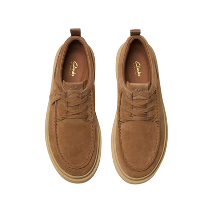 Scarpa Uomo Polden Moc, in pelle scamosicata, con lacci 