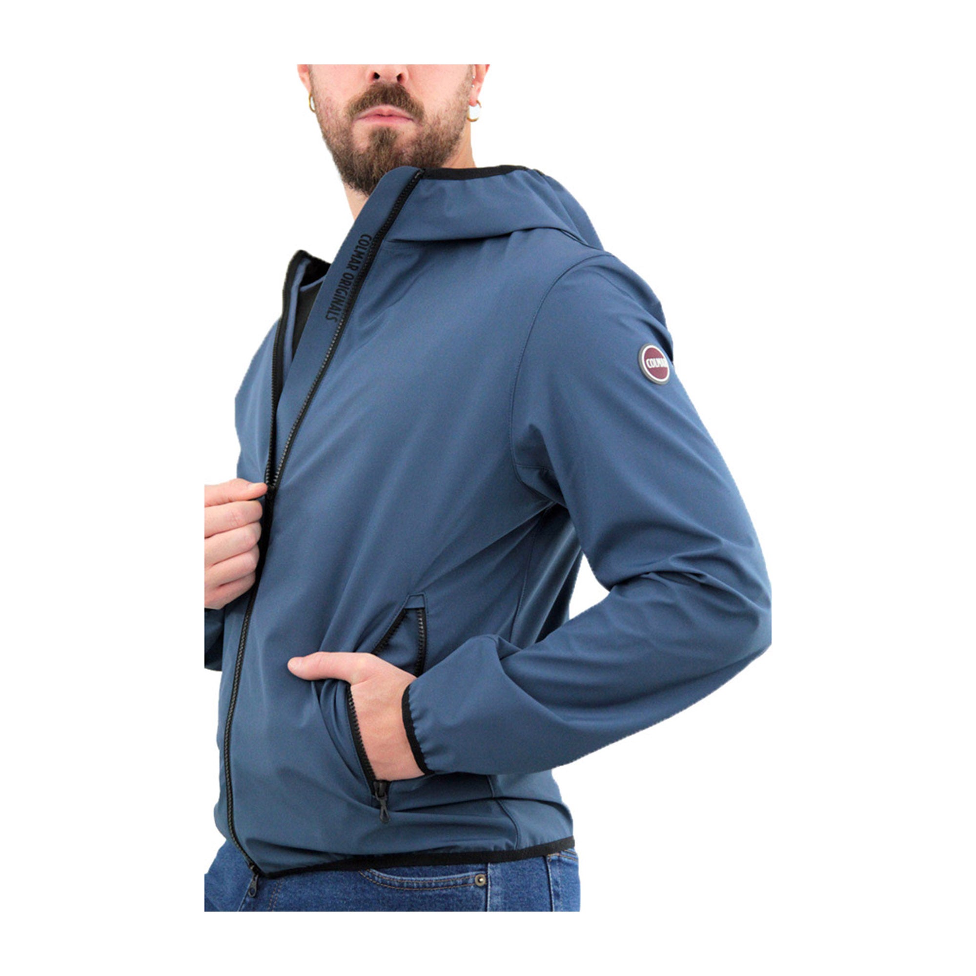 Colmar Giacca Uomo in softshell con cappuccio Blu