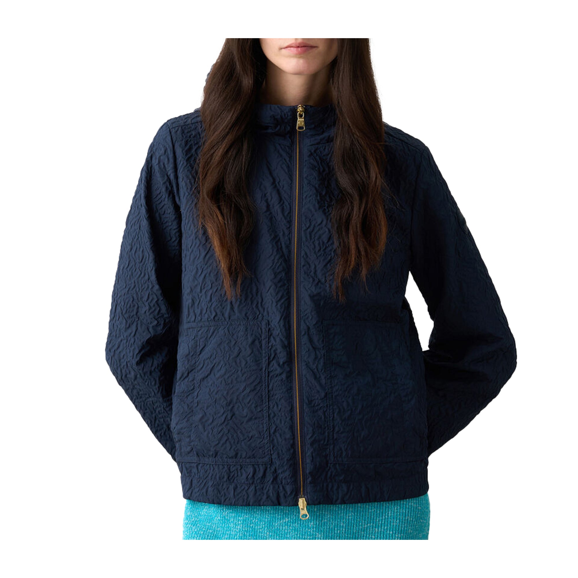 Colmar Giacca goffrata Donna con cappuccio Blu navy