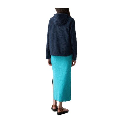 Colmar Giacca goffrata Donna con cappuccio Blu navy