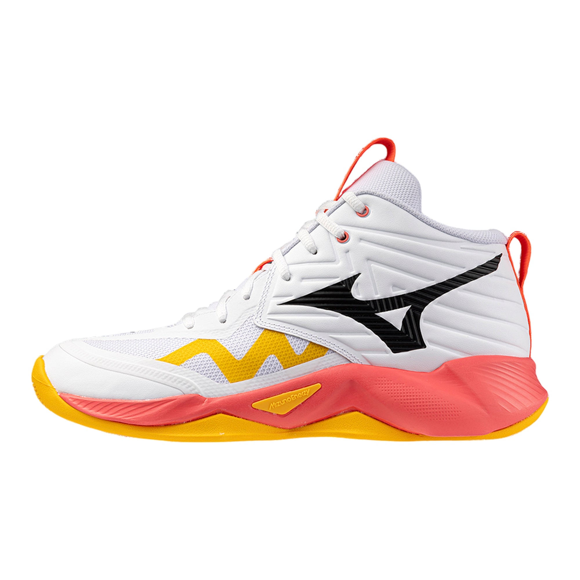 Acquista subito la Scarpa Volley Unisex, dotata di ammortizzazione Mizuno Energy NXT, imbottitura spessa e suola a contatto ampliato firmata Mizuno. Vieni a scoprire tutta la collezione su noisport.it