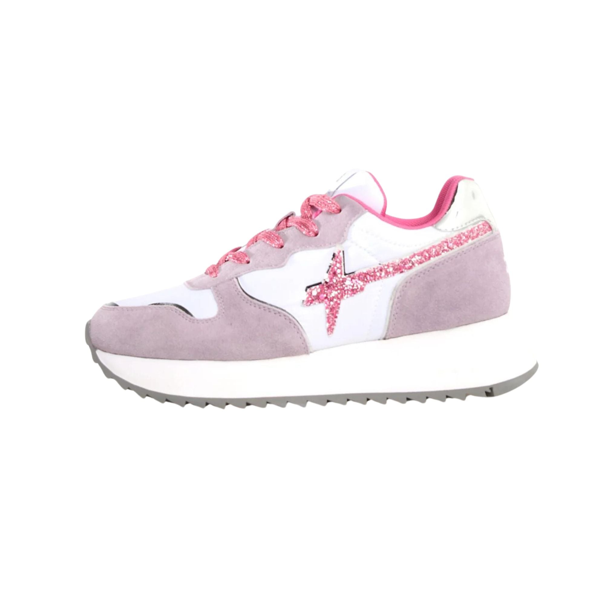 Sneakers Donna con suola in gomma e chiusura con lacci