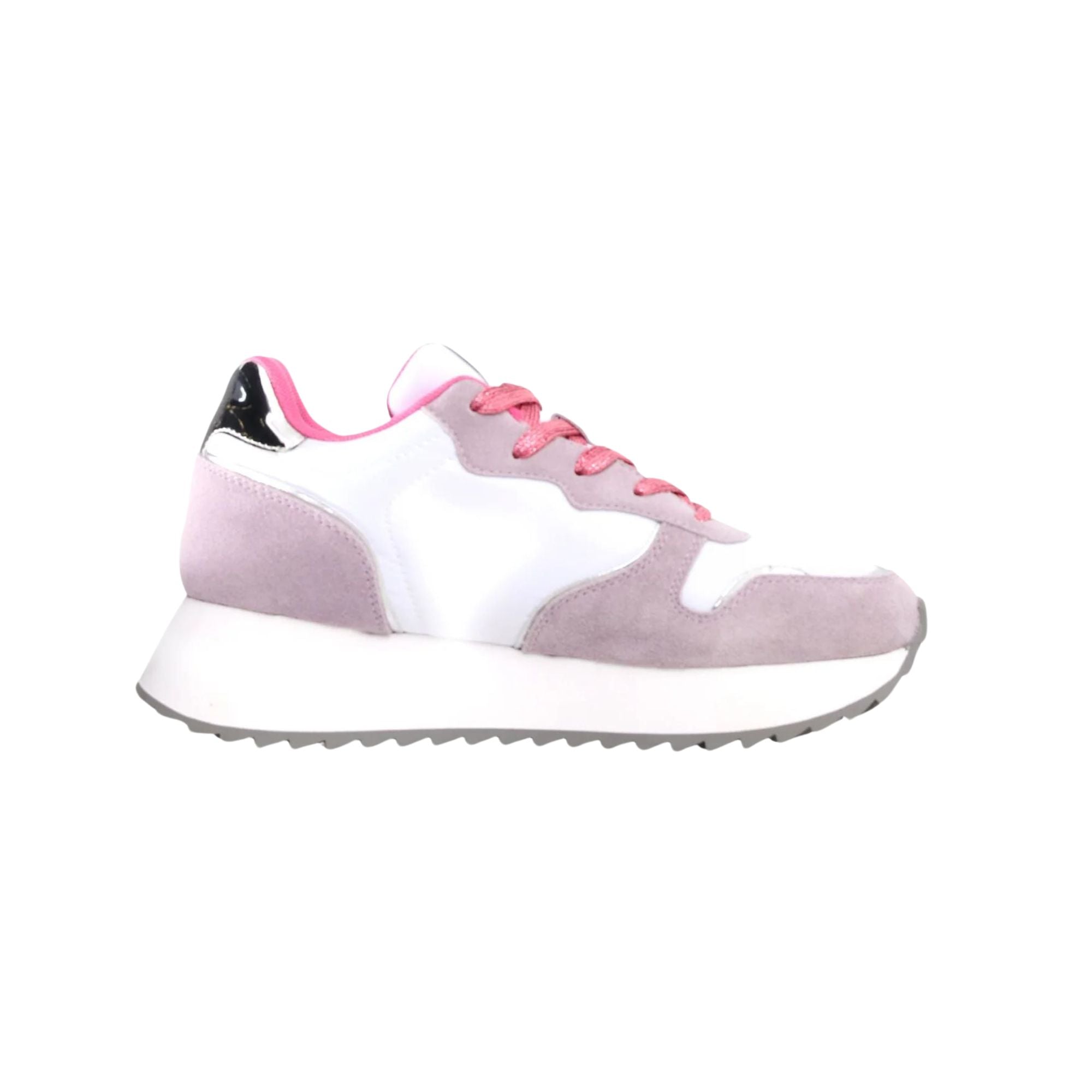 Sneakers Donna con suola in gomma e chiusura con lacci