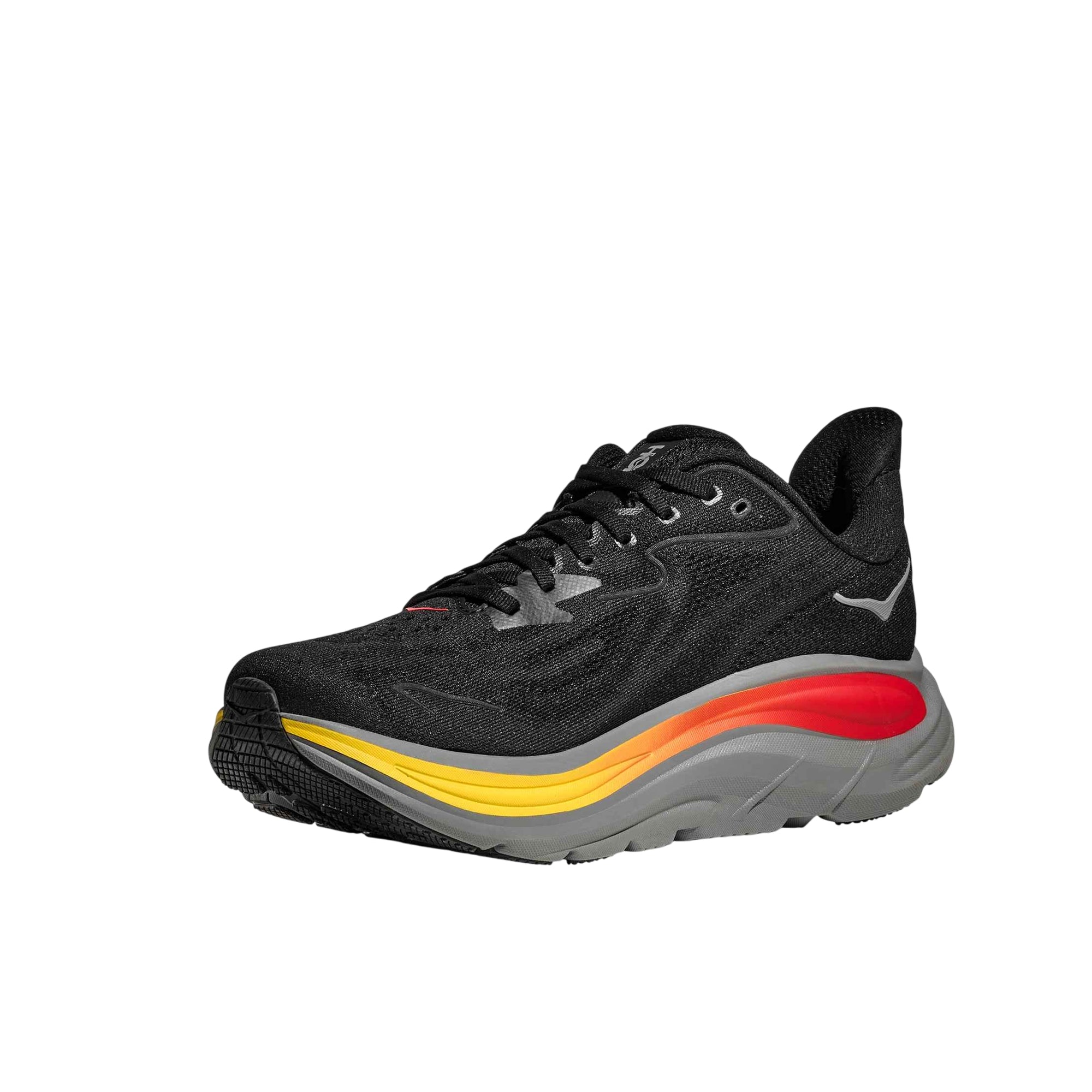 Scarpa Uomo Clifton 10 Nera, traspirante, con inserto a contrasto sulla gomma