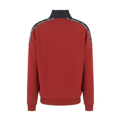 EA7 Felpa Uomo Full Zip Rosso