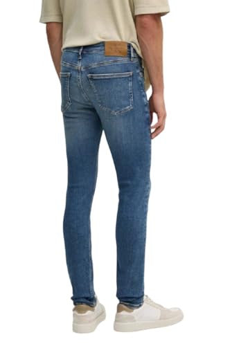 Calvin Klein Jeans Uomo Skinny Denim Elasticizzato Blu Medio 28W/32L