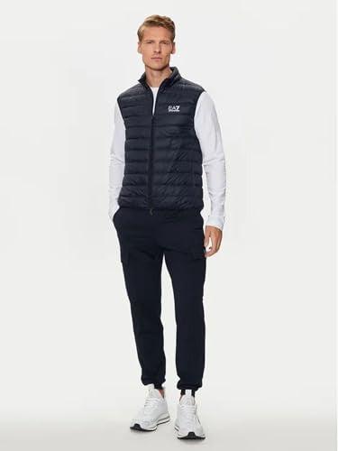 EA7 Gilet UomoTrapuntato in Nylon Blu