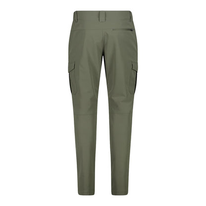 Pantaloni Uomo Elasticizzati Trekking con zip e bottone