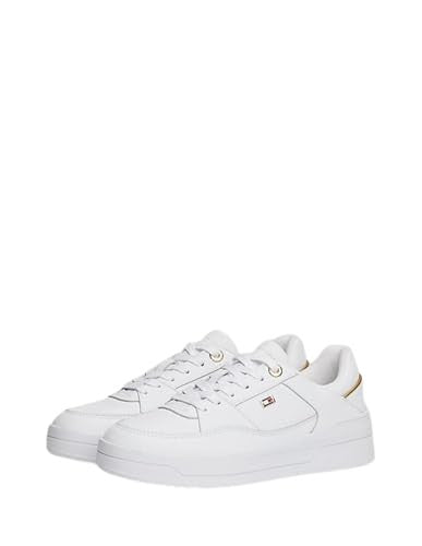 Tommy Hilfiger Sneakers Donna Profilo Basso Bianche Pelle Sintetica Taglia 36