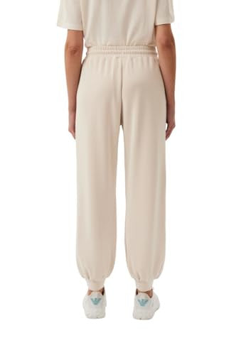 Emporio Armani EA7 Pantaloni Donna Gamba Ampia Polsino Modal Sabbia