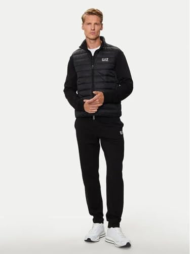 EA7 Gilet UomoTrapuntato in Nylon Nero