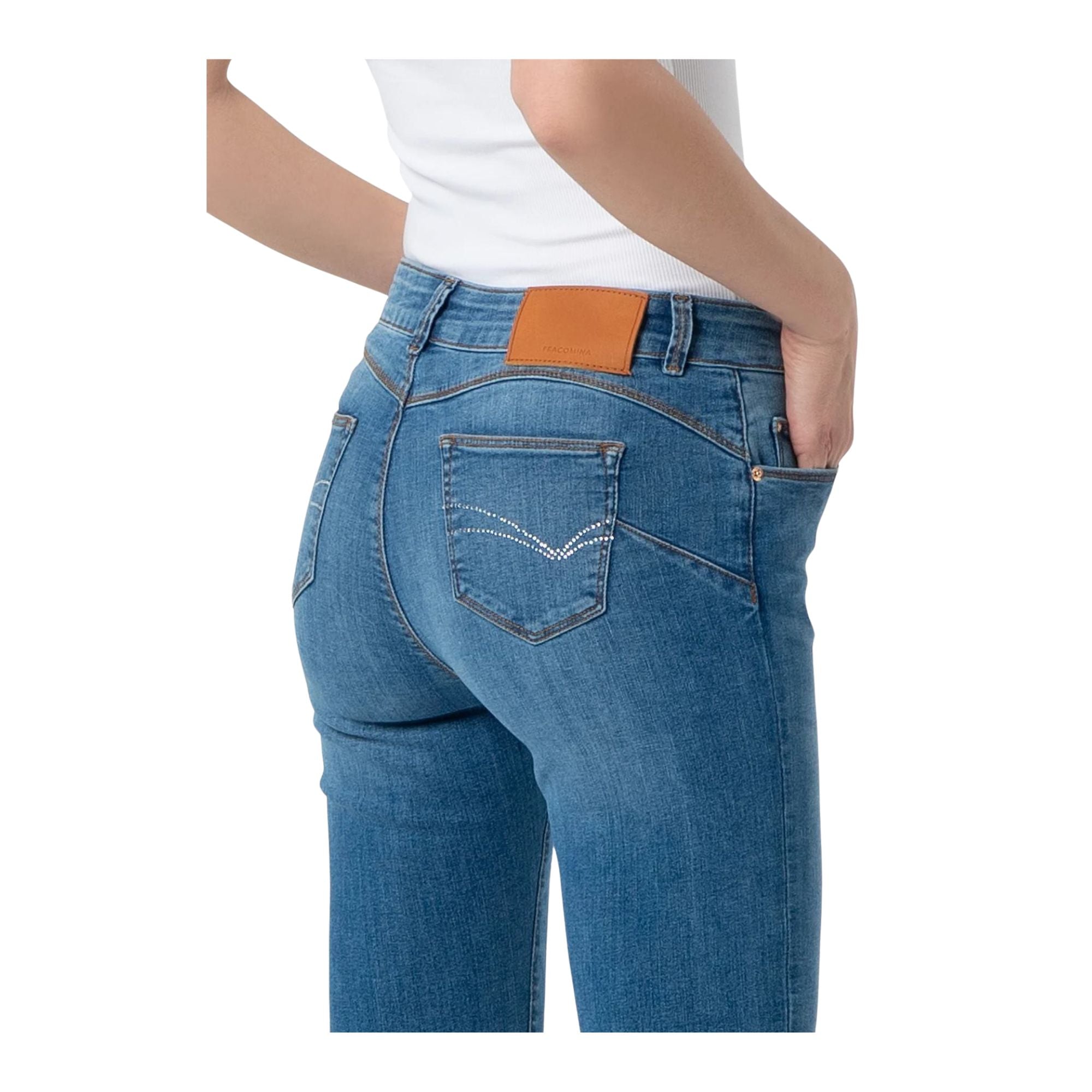 Jeans Donna con vita regolare e le classiche 5 tasche