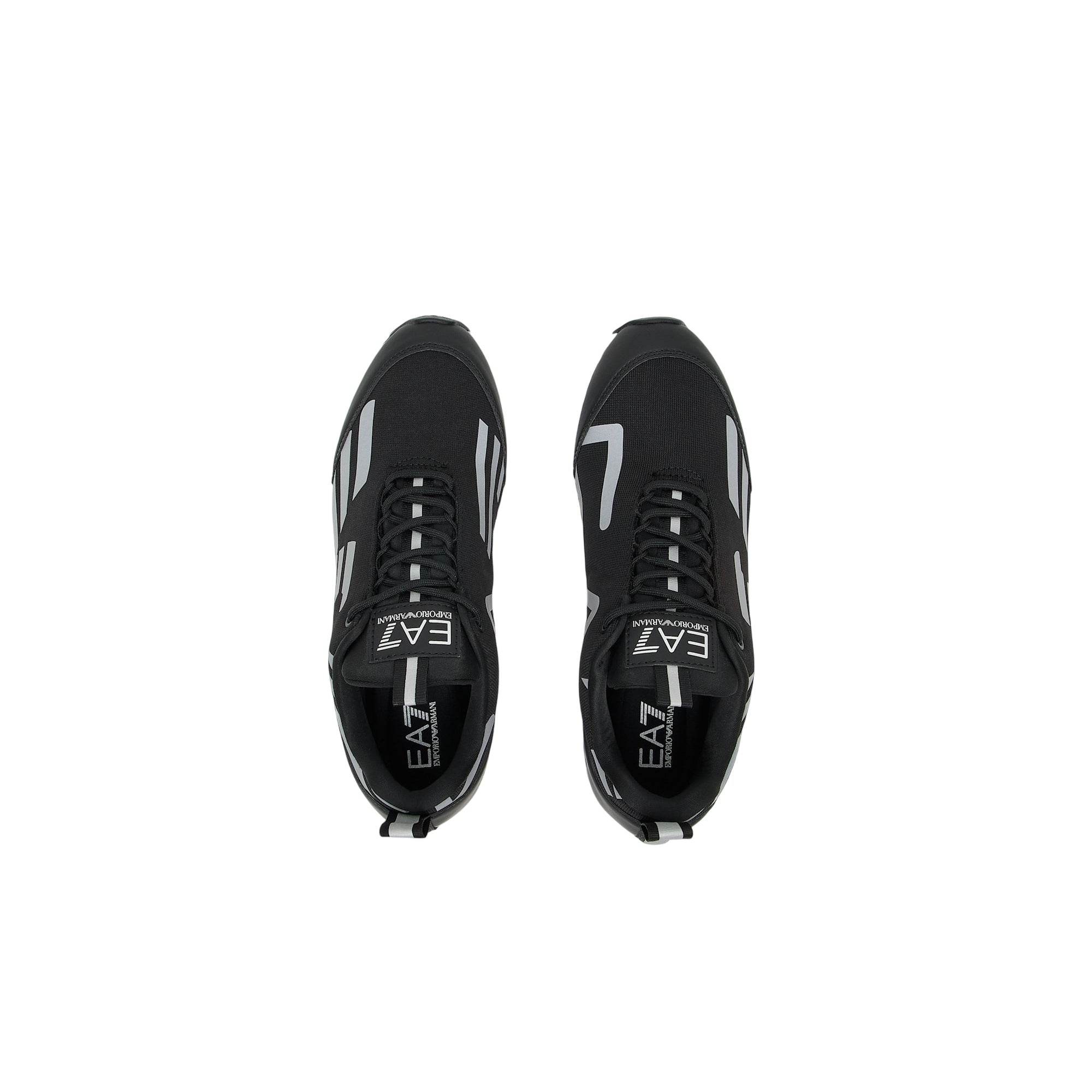 Sneakers Uomo Nera, traspirante con battistrada a zigzag 