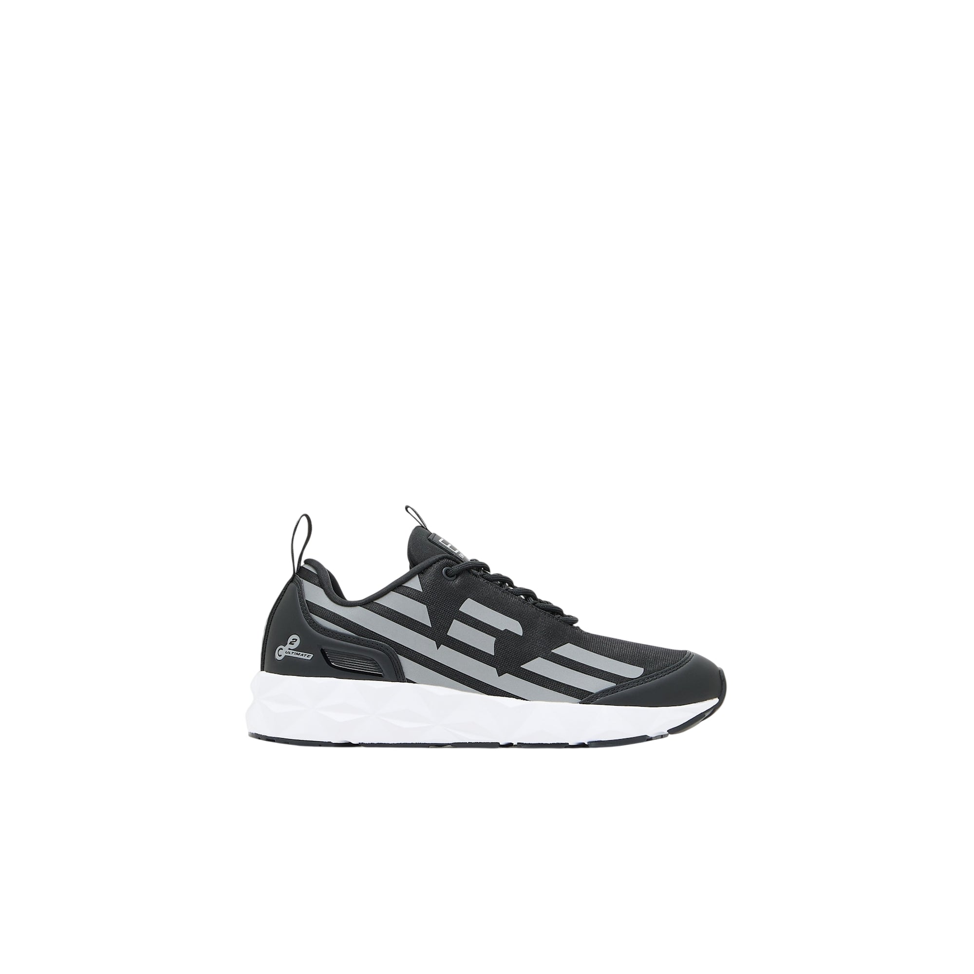 Sneakers Uomo Nera, traspirante con battistrada a zigzag 