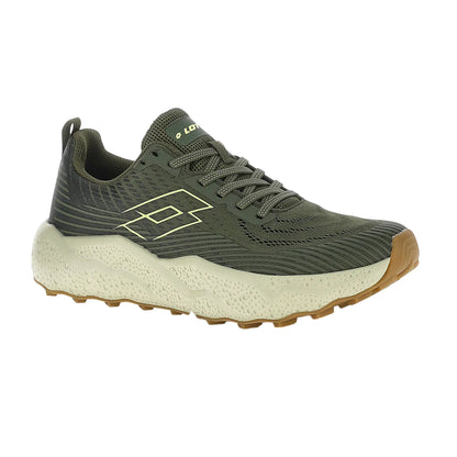 Scarpa Uomo Verde, Moonrun 700, con tomaia in knit traspirante