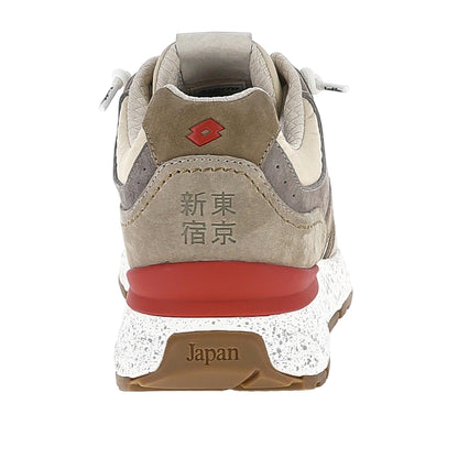 LOTTO Sneaker Tokyo Shinjuku Uomo Beige Marrone