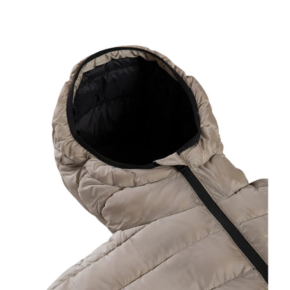 Piumino Uomo Josh con taschino Beige dettaglio cappuccio