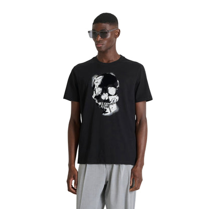 T-shirt Uomo in jersey di cotone Nero, dal fit morbido