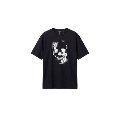 T-shirt Uomo in jersey di cotone Nero, dal fit morbido