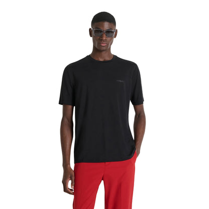 T-shirt Uomo in cotone elasticizzato, con logo gommato