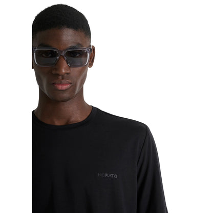 T-shirt Uomo in cotone elasticizzato, con logo gommato