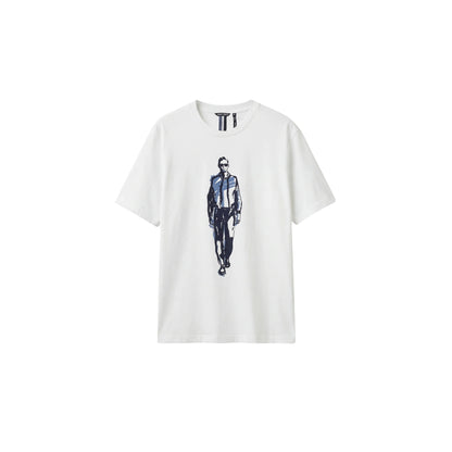 T-shirt Uomo in jersey di cotone, con stampa frontale