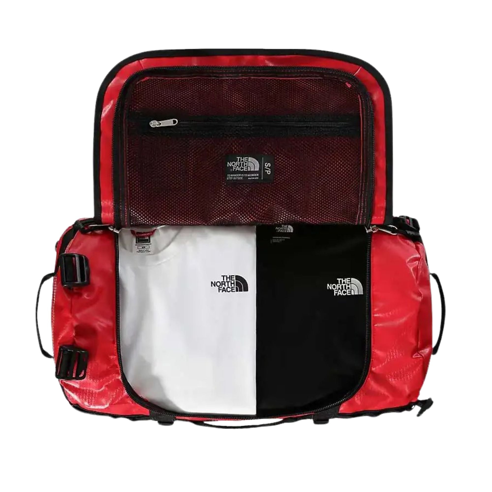 Borsone Uomo Camp Duffel S 50 Litri Rosso interno