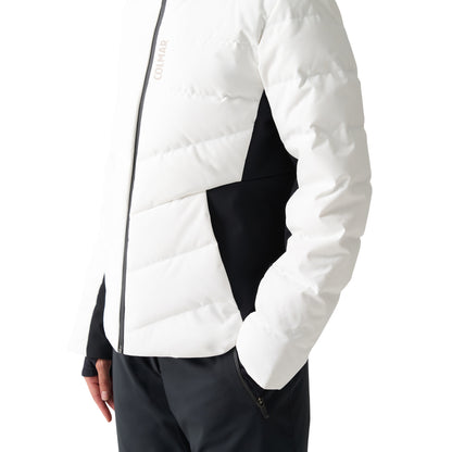 Piumino Donna da sci Shamping Bianco dettaglio