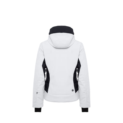 Giacca da sci Donna Delicacy in velluto Bianco retro