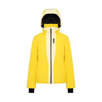 Giacca sci da Donna giallo con cappuccio rimovibile