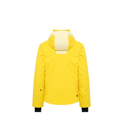 Giacca sci da Donna giallo con cappuccio rimovibile retro