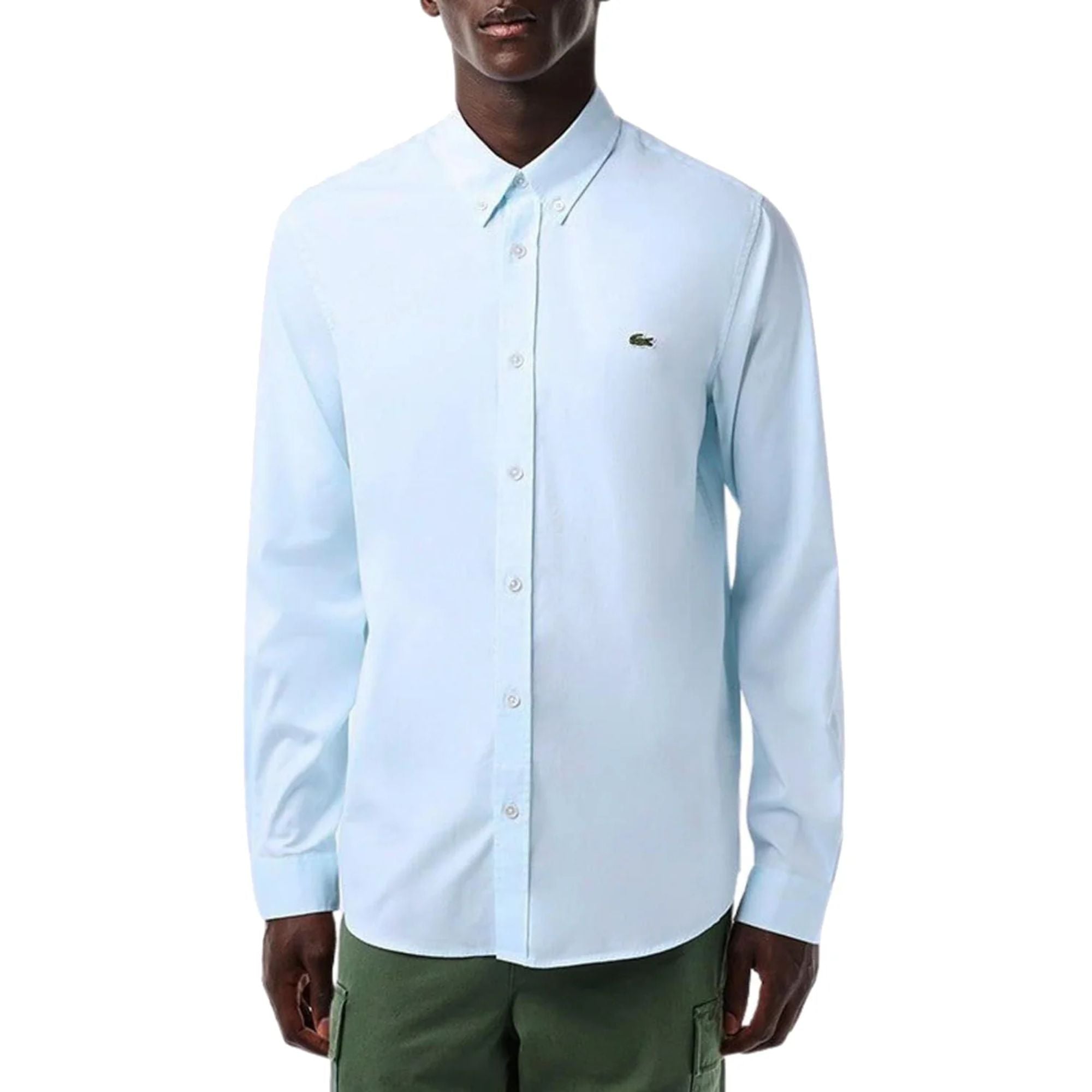 Camicia Uomo 100% Cotone Regular Fit - Celeste