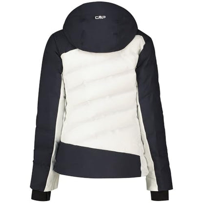 Giacca Donna Sci Feel Warm Flock Bianco/Nero