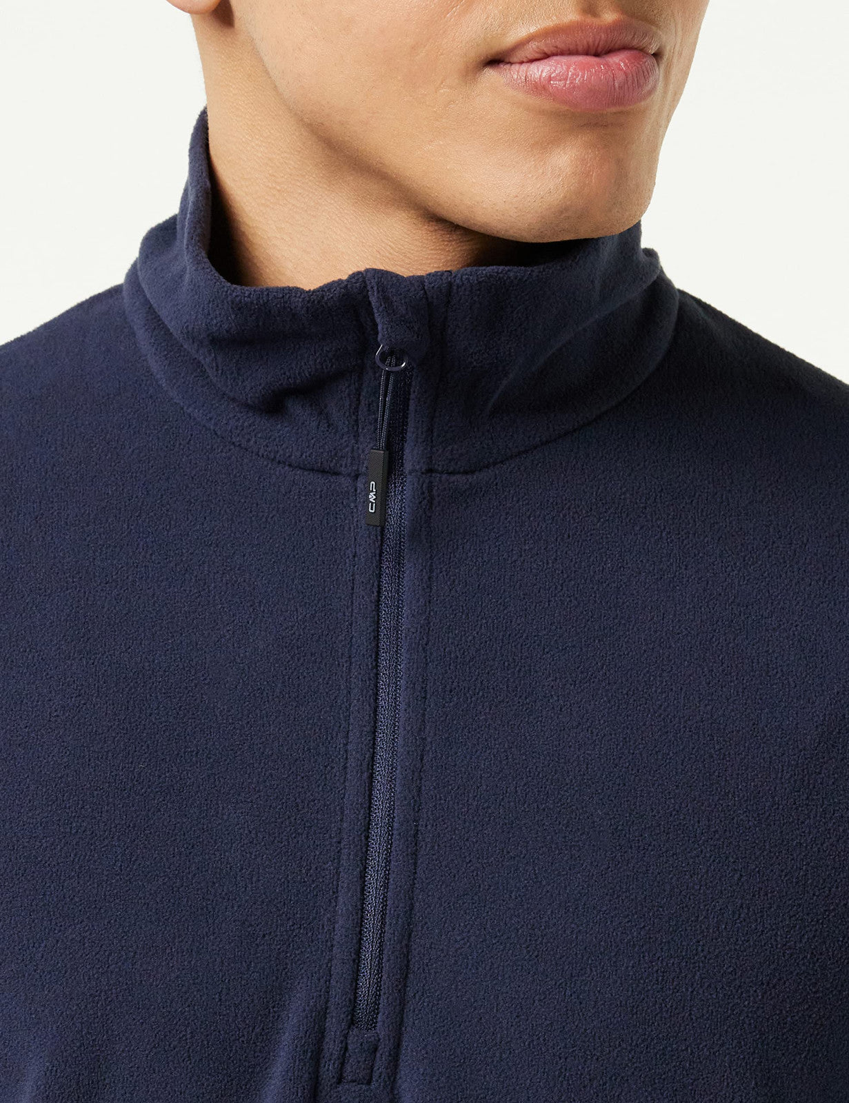 Felpa Uomo per sport invernali con zip 1/4 Blu scuro