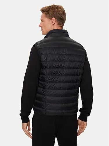 EA7 Gilet UomoTrapuntato in Nylon Nero