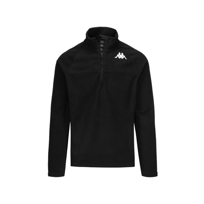 Pile Uomo con 1/4 Zip 8CENTO 818 Nero